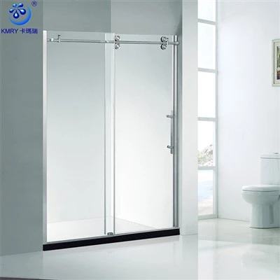 Frameless बाथरूम साफ कांच का दरवाजा