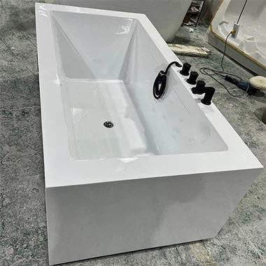 आयताकार ऐक्रेलिक भिगोने वाला टब