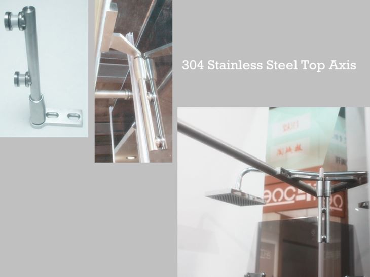 Rectangle Grey Glass Frameless Shower Cubicle