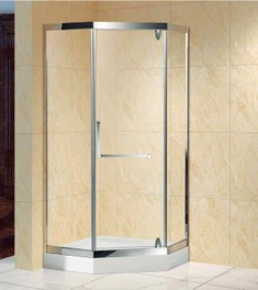 हीरे के आकार के कांच के शॉवर दरवाजे